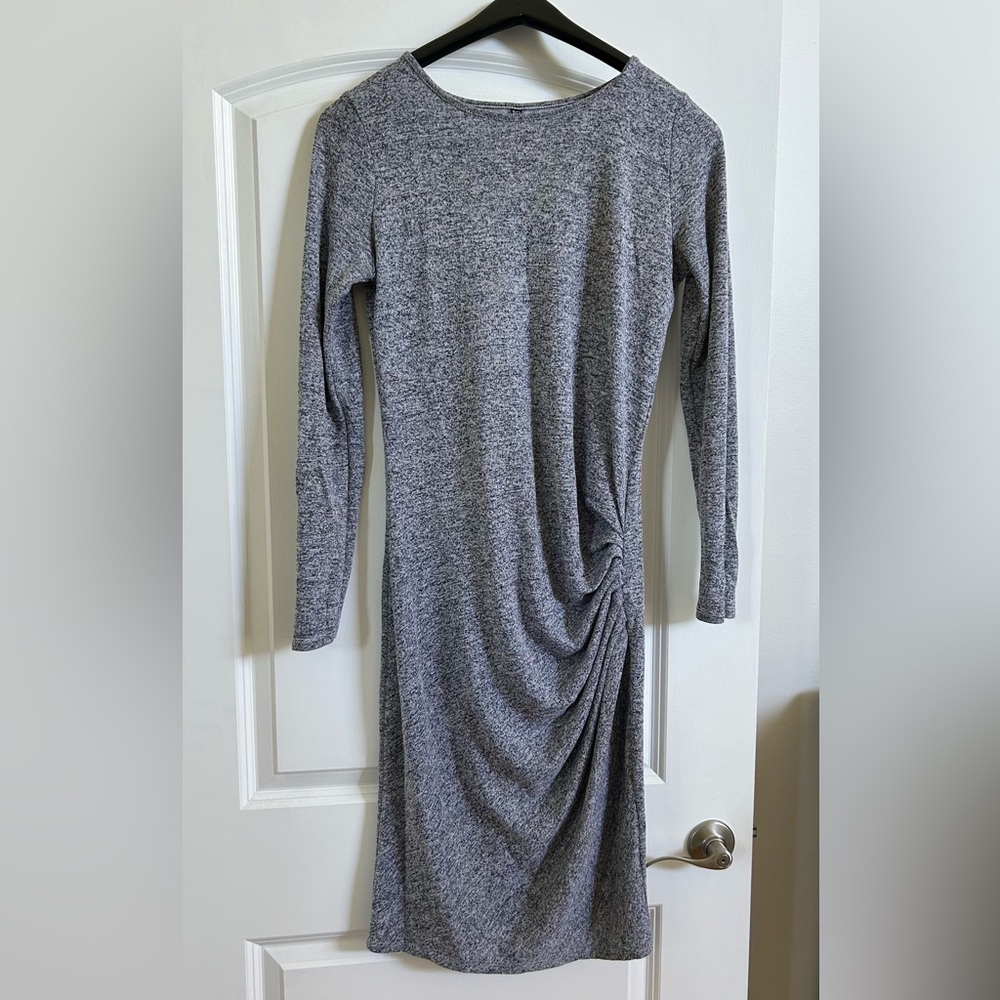 Cotton On grey midi dress long sleeve